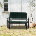 Costway Outdoor Patio Swing Porch Rocker Glider Bench Loveseat Garden Seat Steel