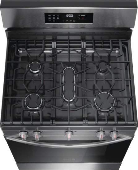 Frigidaire FCRG3083AS 30" Wide Slide-In Gas Range with Air Fry, Stainless Steel