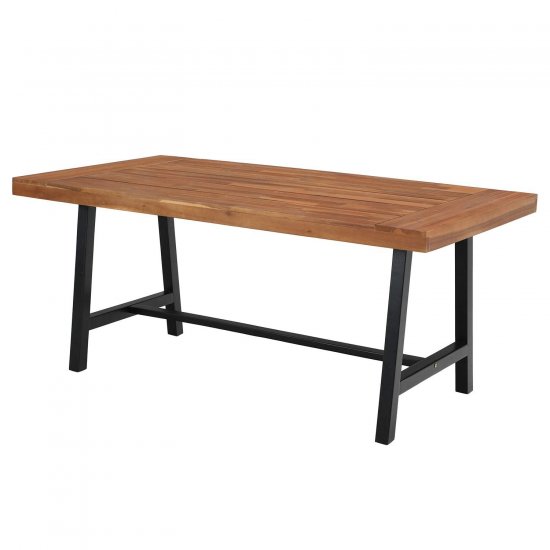 Sophia & William 68 L Outdoor Acacia Wood Rectangular Dining Table