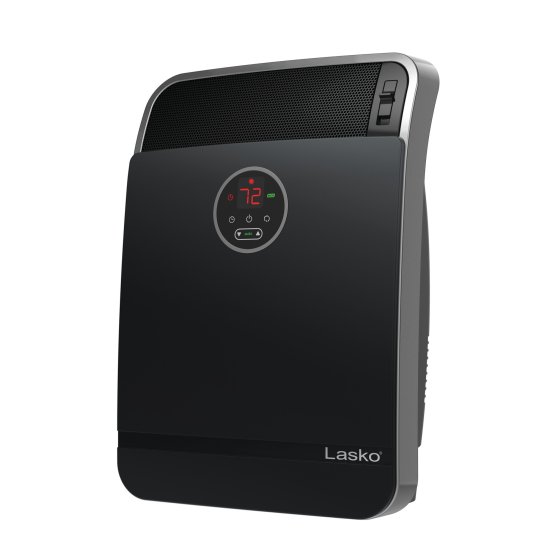 Lasko 18\" 1500W Whole Room Ceramic Console Space Heater with Remote, Black, CC18306
