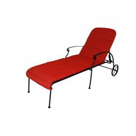 Better Homes & Gardens Clayton Court Multiple Position Resin Wicker Outdoor Chaise Lounge Red