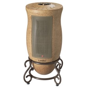 Lasko 16" 1500W Designer Series Oscillating Ceramic Space Heater with Timer, Beige, 6405