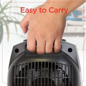 BLACK+DECKER Personal Ceramic 1500W Indoor Electric Desktop Space Heater, Black