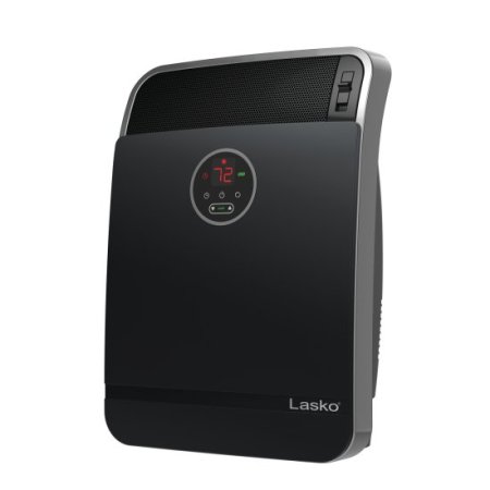Lasko 18" 1500W Whole Room Ceramic Console Space Heater with Remote, Black, CC18306