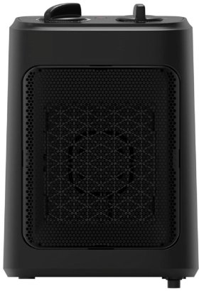 Mainstays 1500W Ceramic Fan-Force Electric Space Heater, Black, New