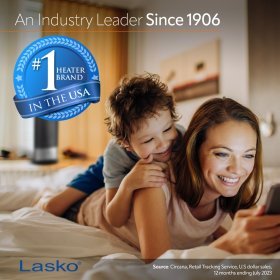 Lasko 16" 1500W Designer Series Oscillating Ceramic Space Heater with Timer, Beige, 6405