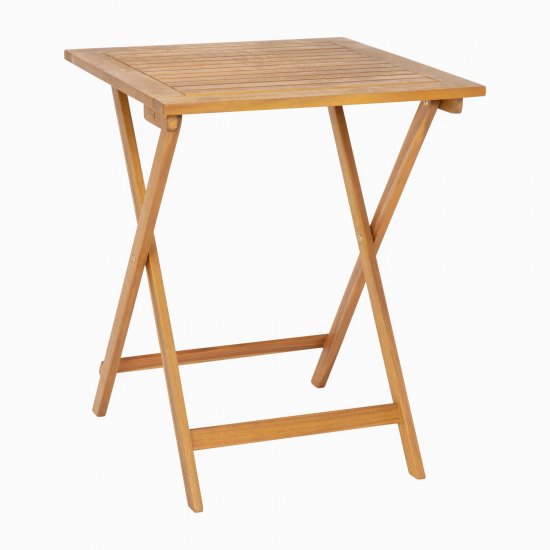 Flash Furniture Martindale Acacia Wood Folding Patio Table, Natural