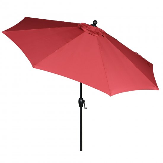 Better Homes & Gardens 9\' Premium Patio Umbrella, Red