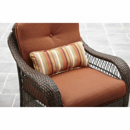 Better Homes & Gardens Azalea Ridge Outdoor Wicker Rocking Chair, Orange