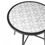 Better Homes & Gardens Newport 27.95" Bistro Table with Tile Top, Gray