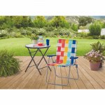 Mainstays High Back Steel Frame Web Strap Chair, Multicolor-2 Pack