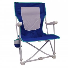 2-Pack Mainstays Folding Hard Arm Beach Bag Chair with Carry Bag, Blue