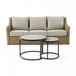 Better Homes & Gardens River Oaks 3-Piece Sofa & Nesting Table Set with Patio Cover
