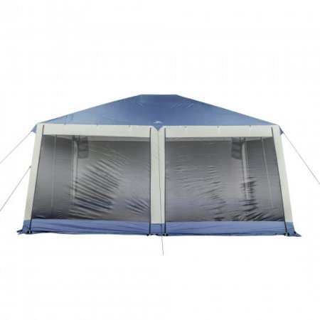 Ozark Trail 15' x 15' Screened Blue and White Hexagon Gazebos