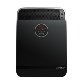 Lasko 18" 1500W Whole Room Ceramic Console Space Heater with Remote, Black, CC18306