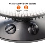 Comfort Zone Parabolic Oscillating Dish Space Heater