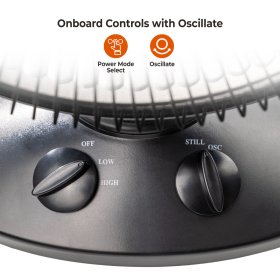 Comfort Zone Parabolic Oscillating Dish Space Heater