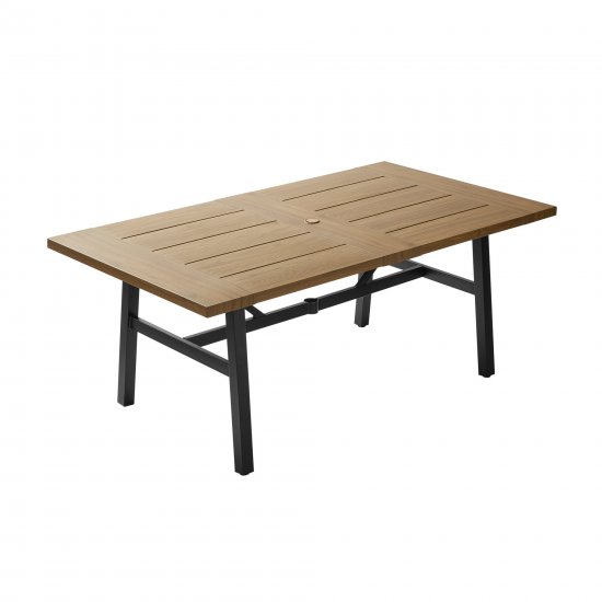 Better Homes & Gardens Kennedy Pointe Rectangular Outdoor Dining Table, 70\" x 39\"