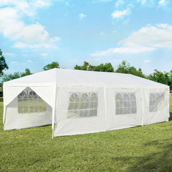 Costway 10\'x30\' Outdoor Party Wedding Tent Canopy Heavy duty Gazebo