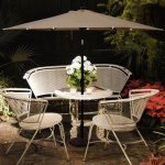 Costway 9FT Patio Solar Umbrella LED Patio Market Steel Tilt W/ Crank Outdoor