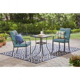 Mainstays Forest Hills 3 Piece Bistro Set, Teal