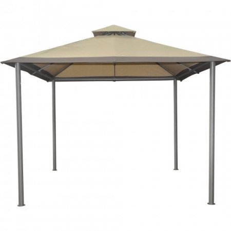 Mainstays Savvi 10ft x 10ft Hardtop Outdoor Gazebo, in Beige