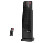 Lasko 22" 1500W Oscillating Ceramic Tower Space Heater with Remote, Black, CT22835