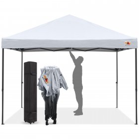 ABCCANOPY 10 ft x 10 ft Easy Pop up Outdoor Canopy Tent, White