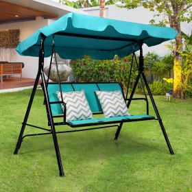 Costway 3 Person Patio Swing Canopy Yard Furniture