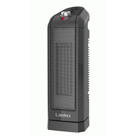 Lasko 16" 1500W Electric Oscillating Ceramic Tower Space Heater, Gray, CT16451, New