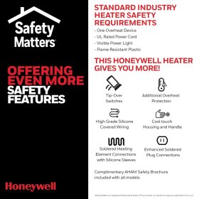 Honeywell HHF540 Black Turbo Force Power Personal Heater and Fan with Pivoting Head