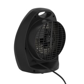 Comfort Zone Fan-Forced Portable Space Heater with Thermostat, Black