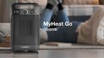 Lasko MyHeat-GO 12" Oscillating Ceramic Space Heater with Thermostat, Black, CD12100