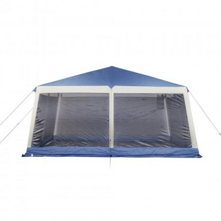 Ozark Trail 15' x 15' Screened Blue and White Hexagon Gazebos