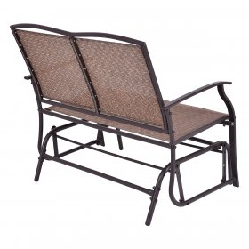 Costway Patio Glider Rocking Bench Double 2 Person Chair Loveseat Armchair Backyard