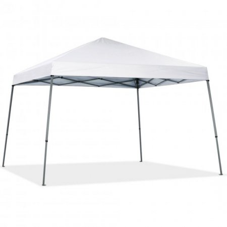 ABCCANOPY 10 ft x 10 ft Outdoor Pop Up Canopy Tent with Slant Leg, White