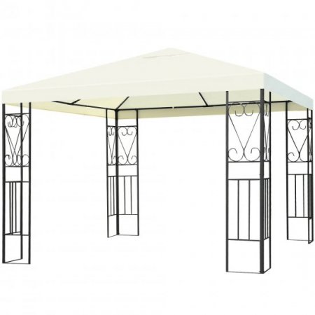 Costway 10'x10' Steel Frame Patio Gazebo Canopy Tent Shelter Patio Party Awning