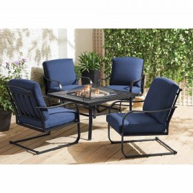 Mainstays Crestfield Fire Pit Chat Set