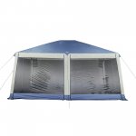 Ozark Trail 15' x 15' Screened Blue and White Hexagon Gazebos