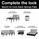 Mainstay Asher Springs 2-Piece Outdoor Rocker Set- Black Frame & Gray Cushions