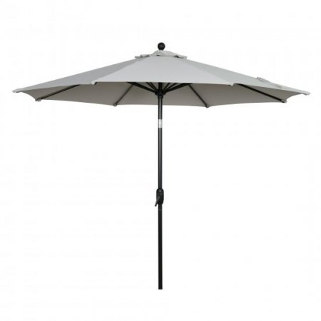 Better Homes & Gardens 9-foot Outdoor Market Patio Umbrella, Grey