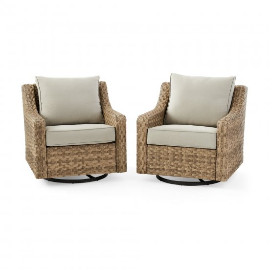 Better Homes & Gardens River Oaks 2 Piece Swivel Glider with Patio Cover