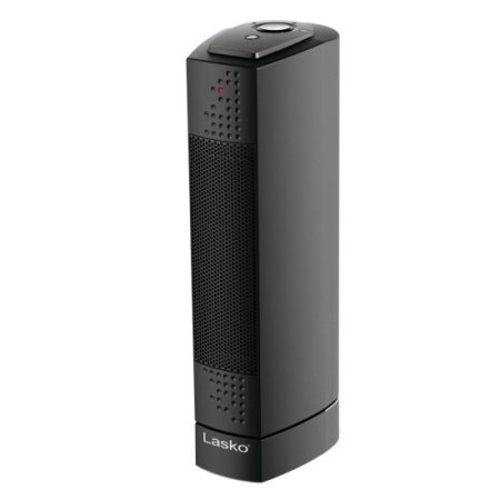 Lasko 14" Oscillating Ultra Slim Electric Space Heater with 2 Speeds, Black, CT14101