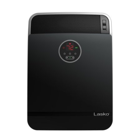 Lasko 18" 1500W Whole Room Ceramic Console Space Heater with Remote, Black, CC18306