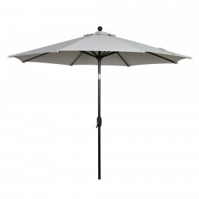 Better Homes & Gardens 9-foot Outdoor Market Patio Umbrella, Grey