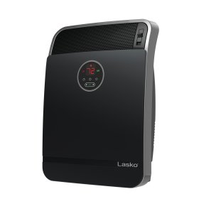 Lasko 18" 1500W Whole Room Ceramic Console Space Heater with Remote, Black, CC18306