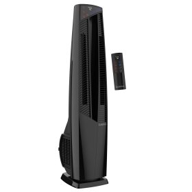 Lasko 37.5" Duo Comfort High Velocity Fan and Ceramic Space Heater with Remote, Black, FHV801