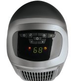 Lasko 22" 1500W Oscillating 2- Speed Ceramic Tower Space Heater with Remote, Gray, 5538