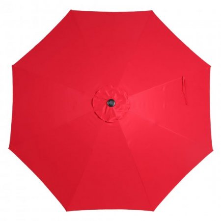 Mainstays 11ft Really Red Round Outdoor Tilting Market Umbrella with Crank