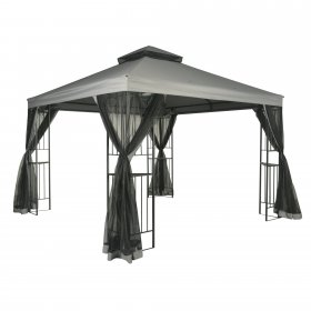 Mainstays 10ft x 10ft Wide Easy Assembly Outdoor Furniture Patio Gazebo